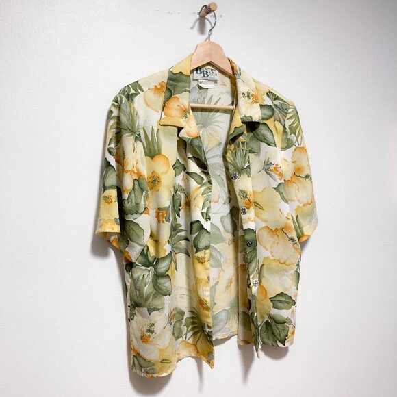 Vintage floral button down shirt - Picture 12 of 13